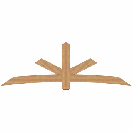 Ekena Millwork Alberta Smooth Timber Gable Bracket, Western Red Cedar, 96"W x 32"H x 3 1/2"D x 5 1/2"F, 8/12 Pitch GBW096X32X0406ALB00SWR